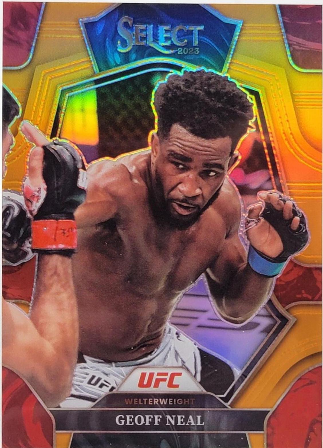 Geoff Neal 2023 Panini Select UFC Premier Level #162 Orange