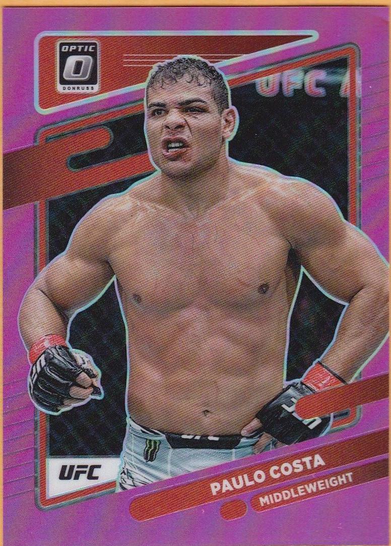 Paulo Costa 2022 Panini Donruss Optic UFC Base #56 Pink