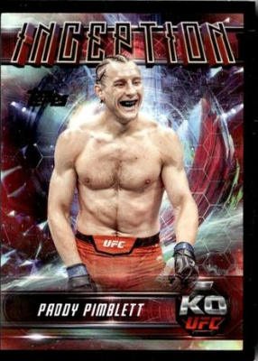 Paddy Pimblett 2025 Topps Knockout UFC Inception #IN-58 Gold