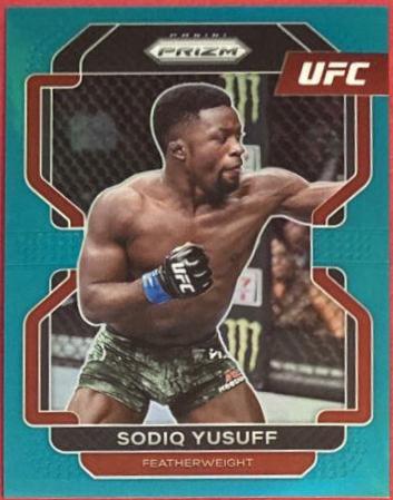 Sodiq Yusuff 2022 Panini Prizm UFC Base #192 Teal