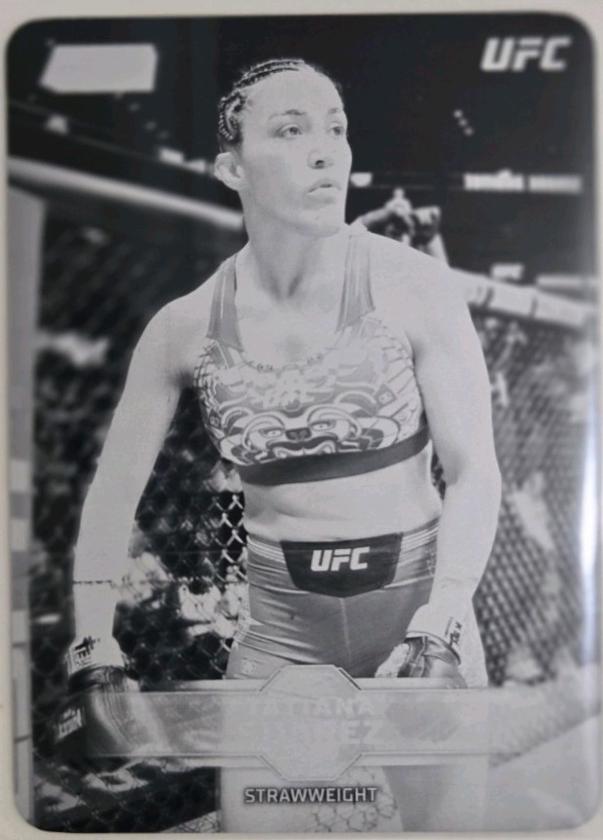 Tatiana Suarez 2026 Topps Stadium Club UFC Base #111 Printing Plates