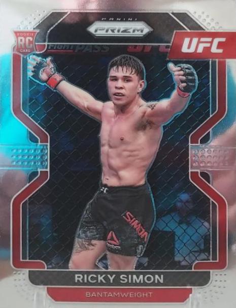 Ricky Simon 2022 Panini Prizm UFC Base #112 Silver