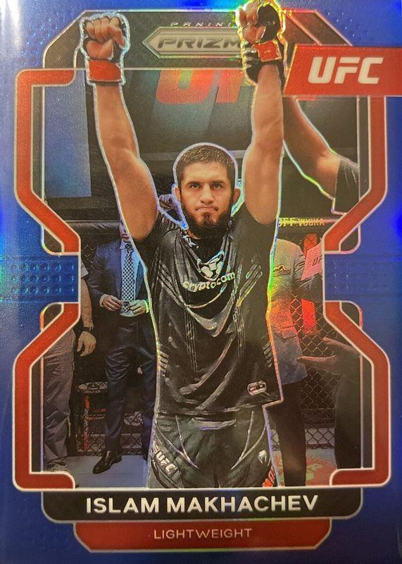 Islam Makhachev 2022 Panini Prizm UFC Base #125 Blue