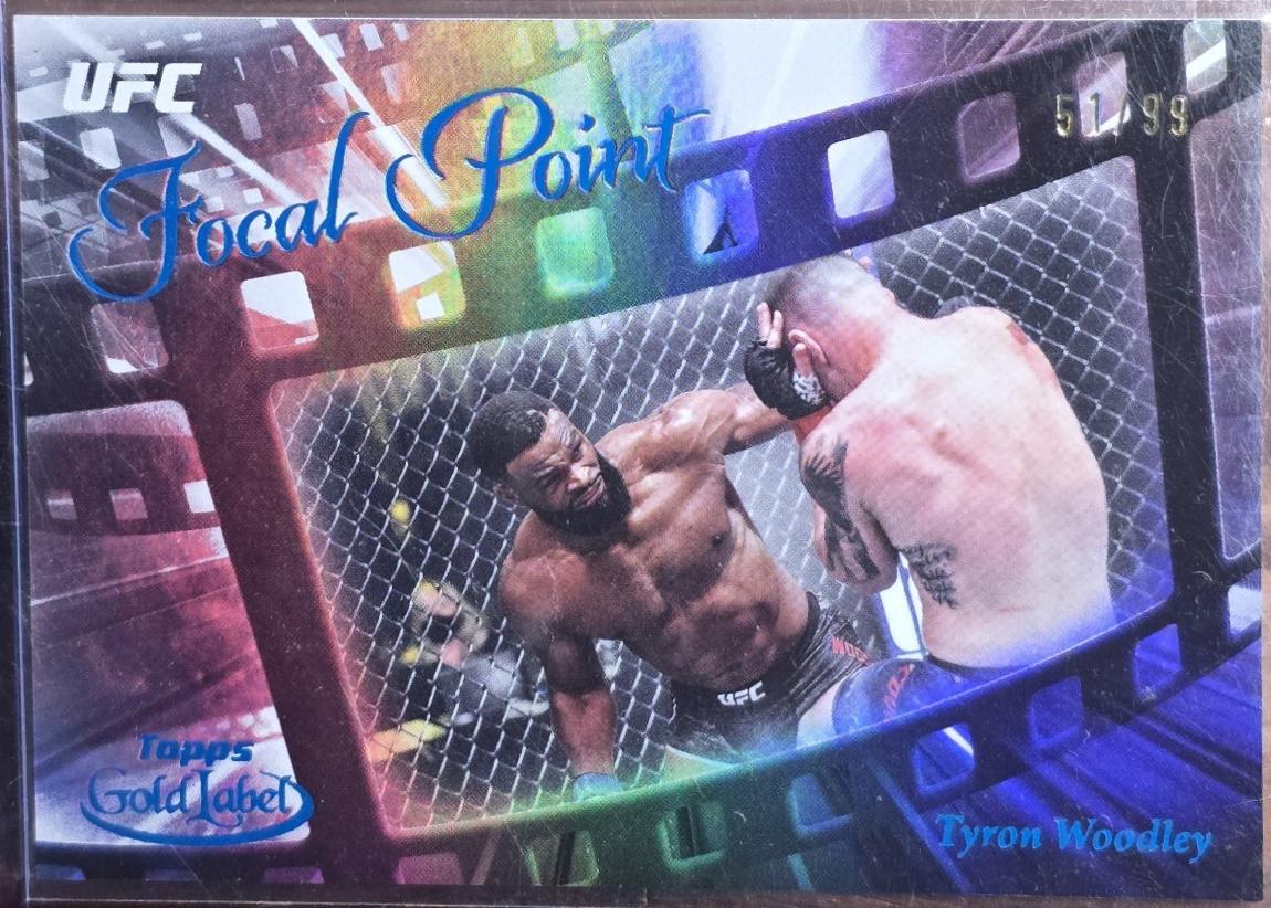 Tyron Woodley 2024 Topps Gold Label UFC Focal Point #FP-21 Blue