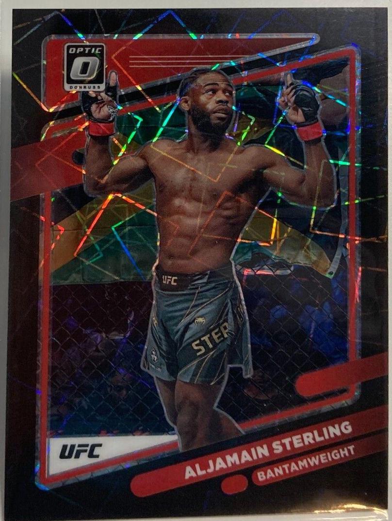 Aljamain Sterling 2022 Panini Donruss Optic UFC Base #64 Black Velocity