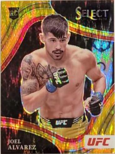 Joel Alvarez 2022 Panini Select UFC Octagonside #296 Gold Flash