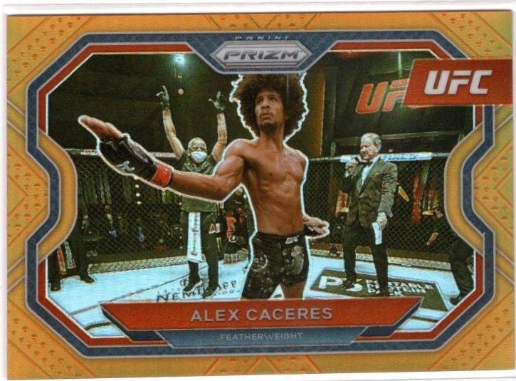 Alex Caceres 2021 Panini Prizm UFC Base #112 Orange