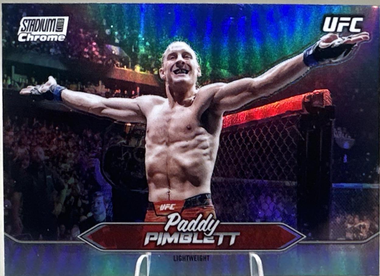 Paddy Pimblett 2025 Topps Stadium Club UFC Base Chrome #C-194 Refractor