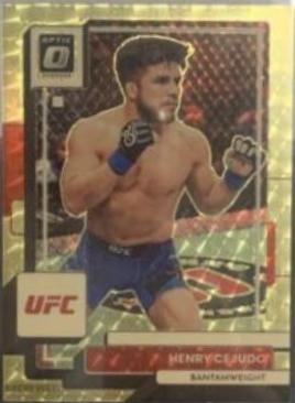 Henry Cejudo 2023 Panini Donruss Optic UFC Base #9 Gold Vinyl