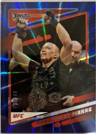 Georges St-Pierre 2022 Panini Donruss UFC Base #169 Blue