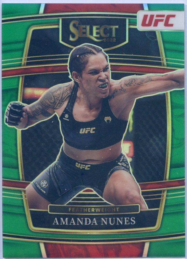 Amanda Nunes 2022 Panini Select UFC Concourse #97 Green