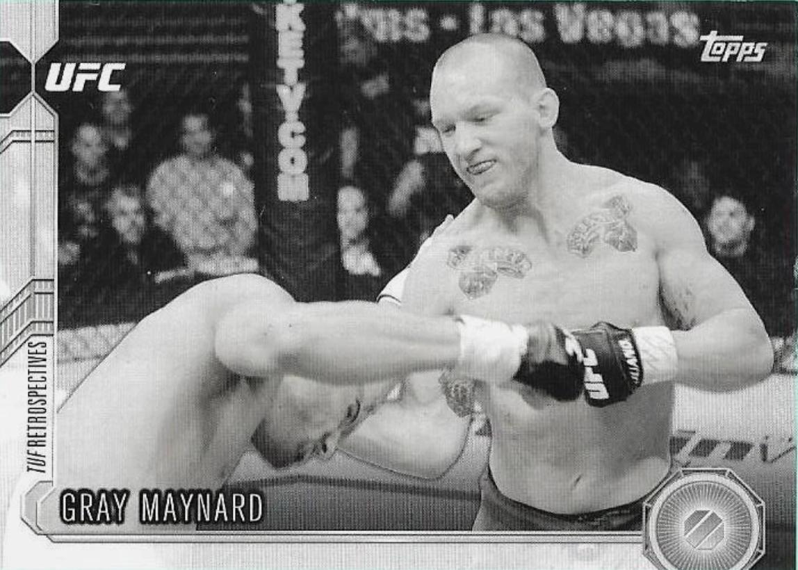 Gray Maynard 2015 Topps UFC Chronicles Base #53 Black and White