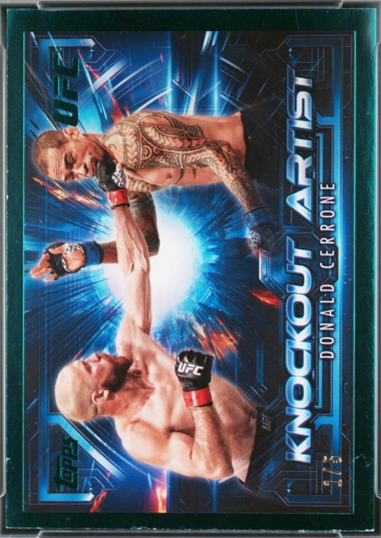 Donald Cerrone 2025 Topps Knockout UFC Knockout Artists #KA-22 Emerald