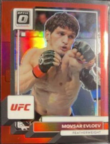 Movsar Evloev 2023 Panini Donruss Optic UFC Base #66 Red