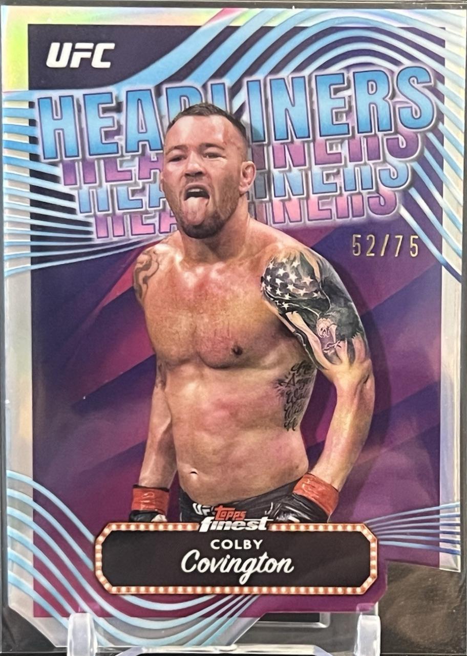Colby Covington 2024 Topps Finest UFC Headliners #HDL-24 Die-Cut Refractor