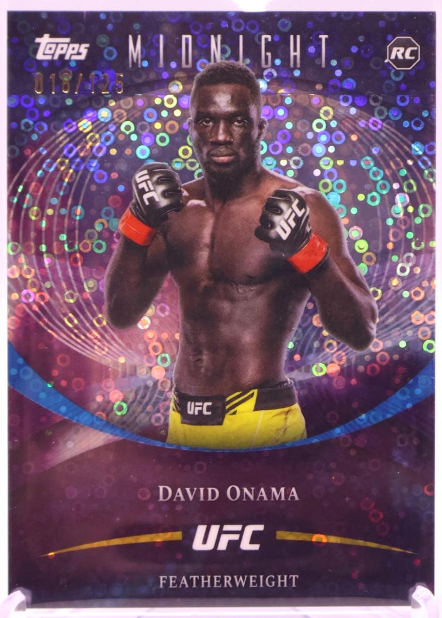 David Onama 2026 Topps Midnight UFC Base #42 Morning