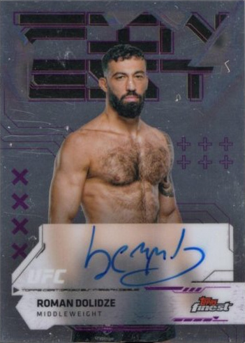 Roman Dolidze 2025 Topps Finest UFC Finest Autographs #FA-RD Superfractor