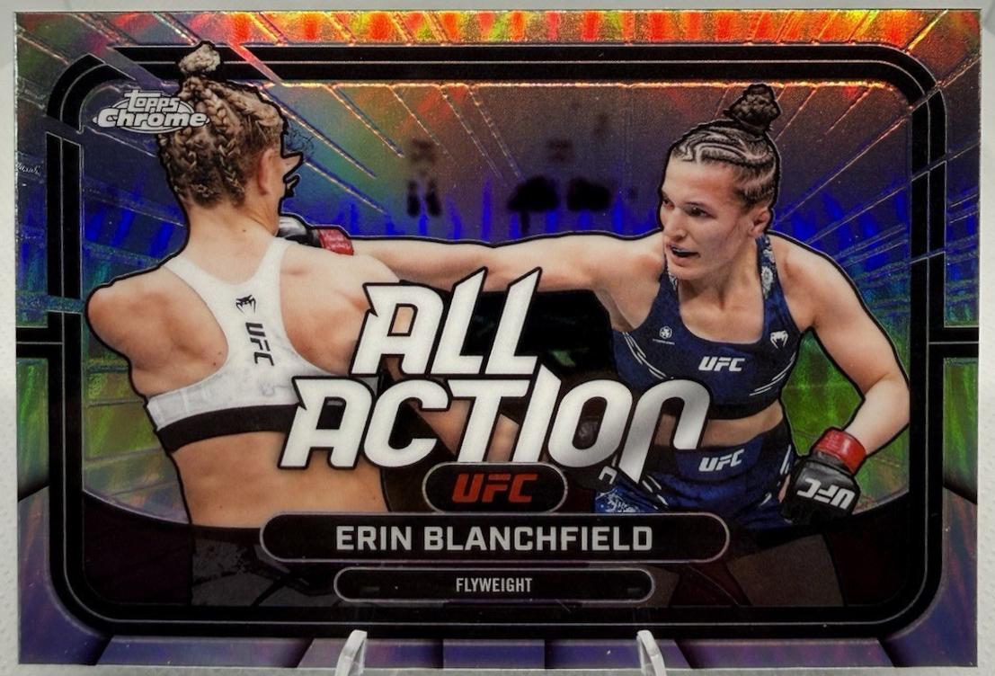 Erin Blanchfield 2026 Topps Chrome UFC All-Action #AA-25 Refractor