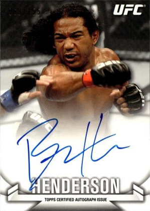 Benson Henderson 2013 Topps UFC Knockout Knockout Autographs #KA-BH Red