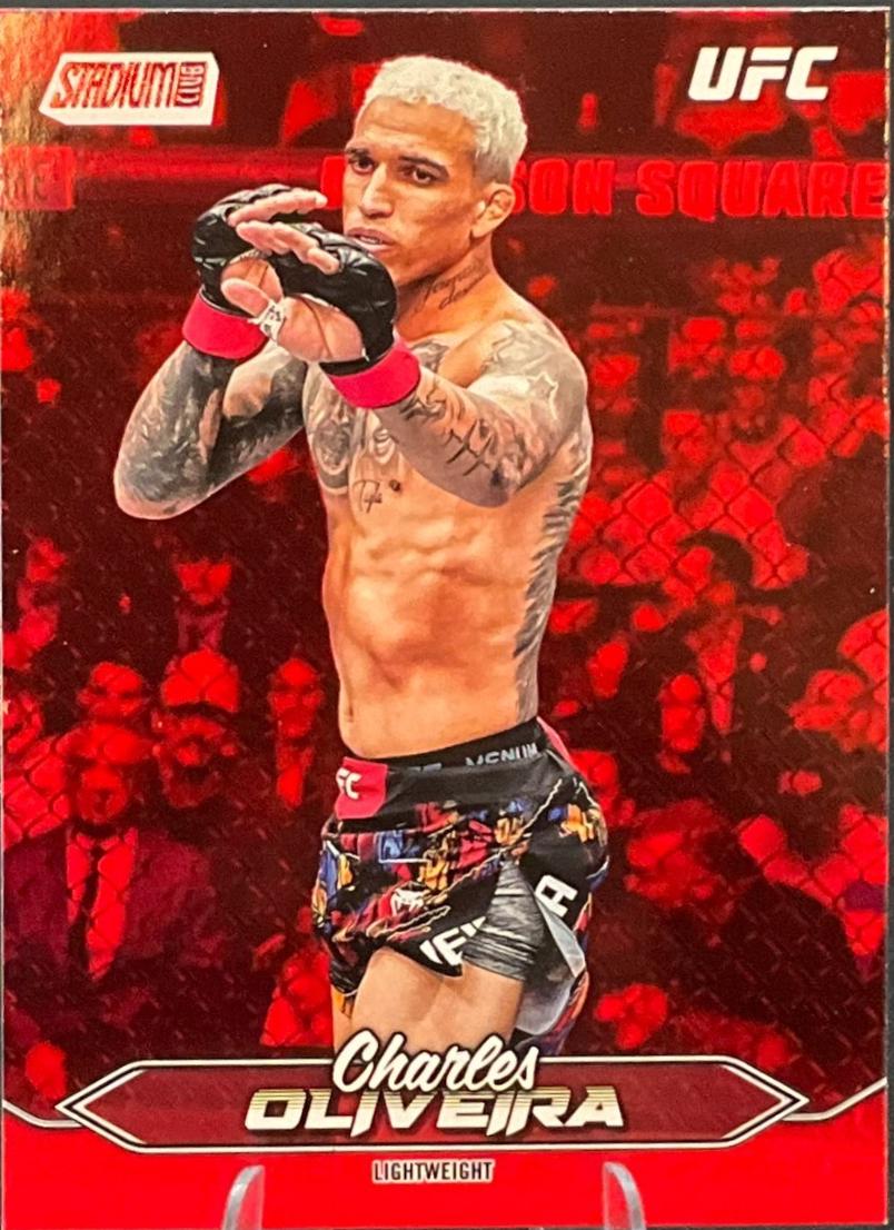 Charles Oliveira 2025 Topps Stadium Club UFC Base #36 Red