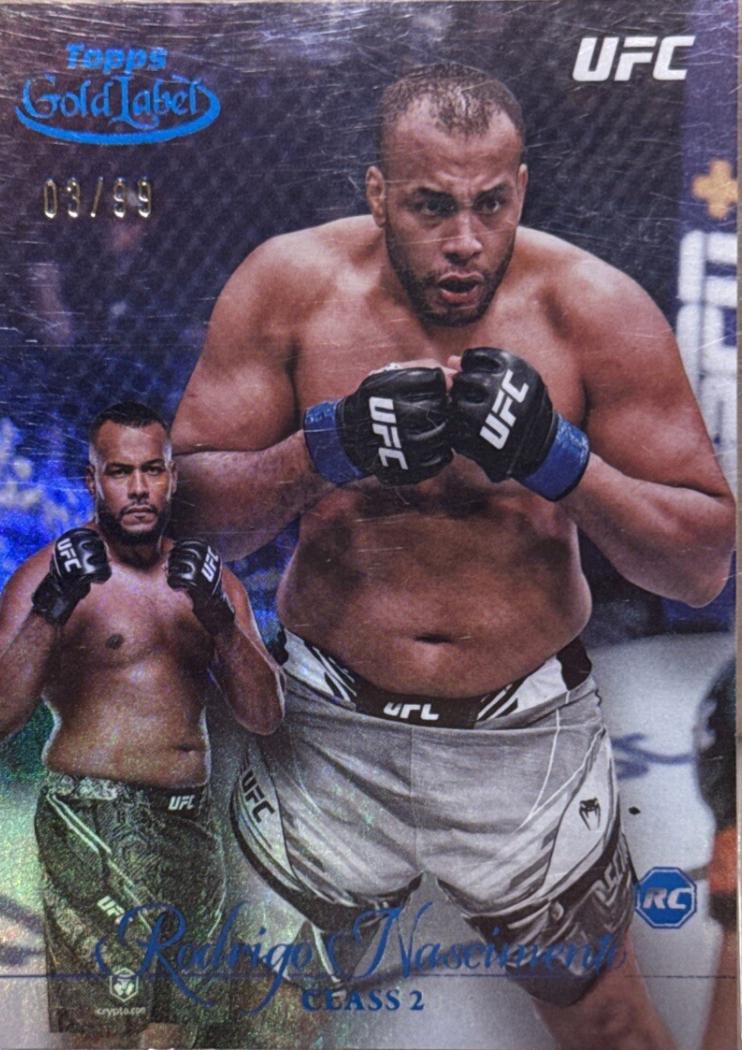 Rodrigo Nascimento 2024 Topps Gold Label UFC Base Class II #29 Blue