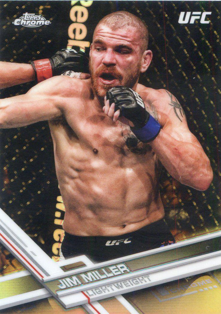 Jim Miller 2017 Topps Chrome UFC Base #39 Refractor