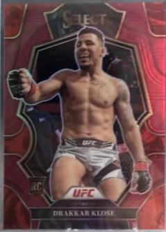 Drakkar Klose 2023 Panini Select UFC Premier Level #132 Maroon