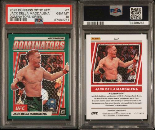 Jack Della Maddalena 2023 Panini Donruss Optic UFC Dominators #7 Green