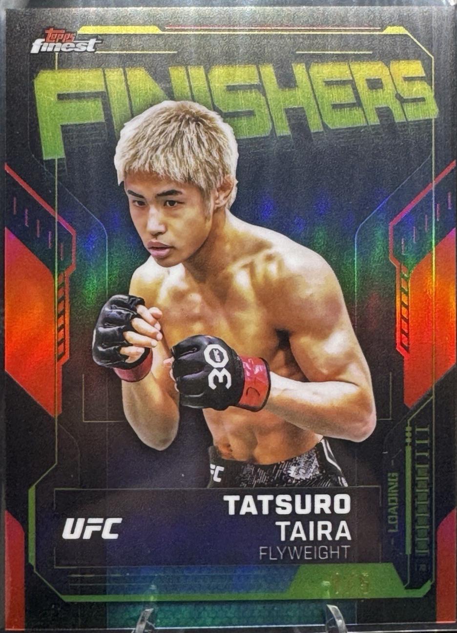 Tatsuro Taira 2025 Topps Finest UFC Finishers #FN-18 Red Refractor