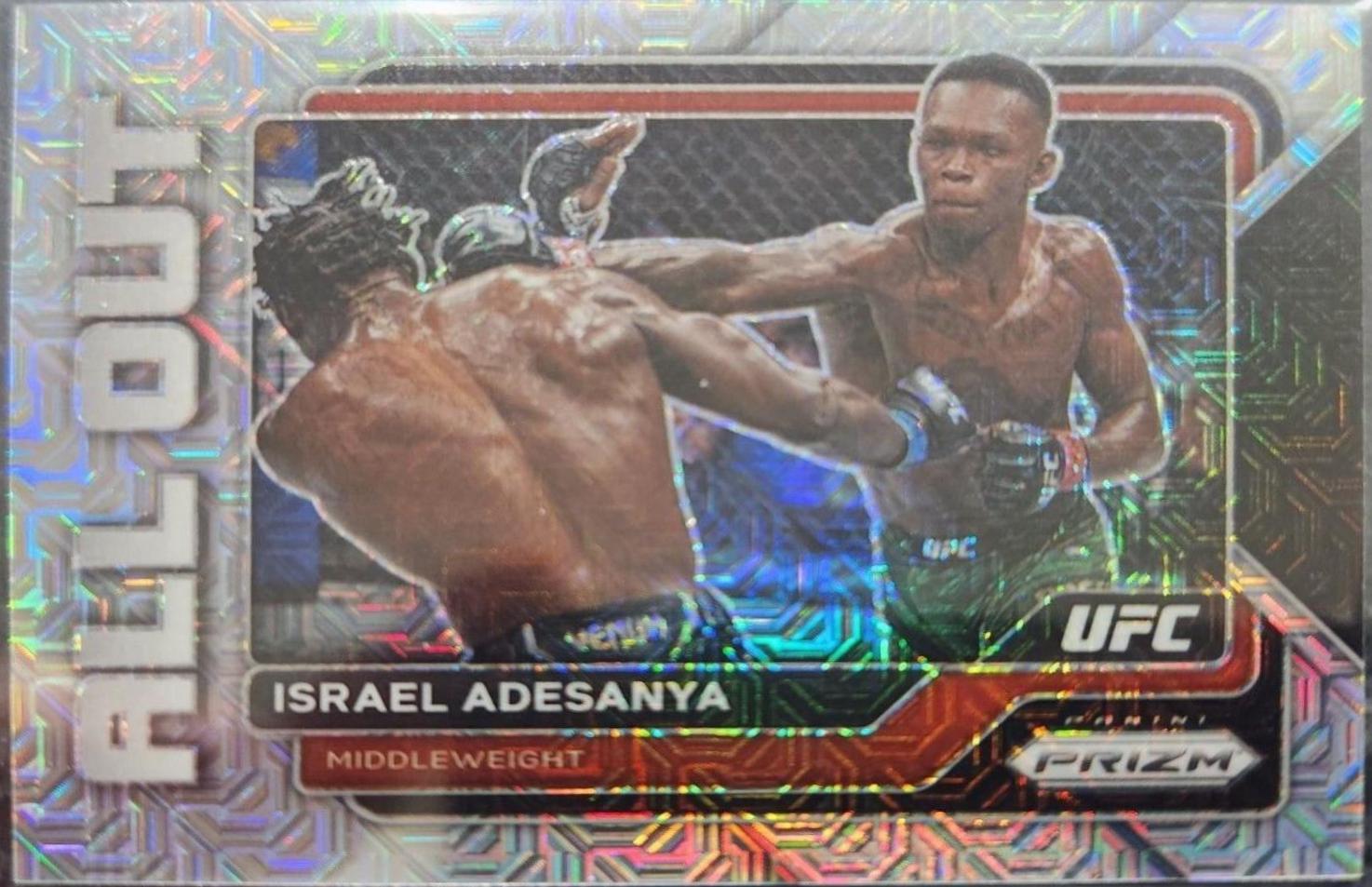Israel Adesanya 2023 Panini Prizm UFC All Out #2 Mojo
