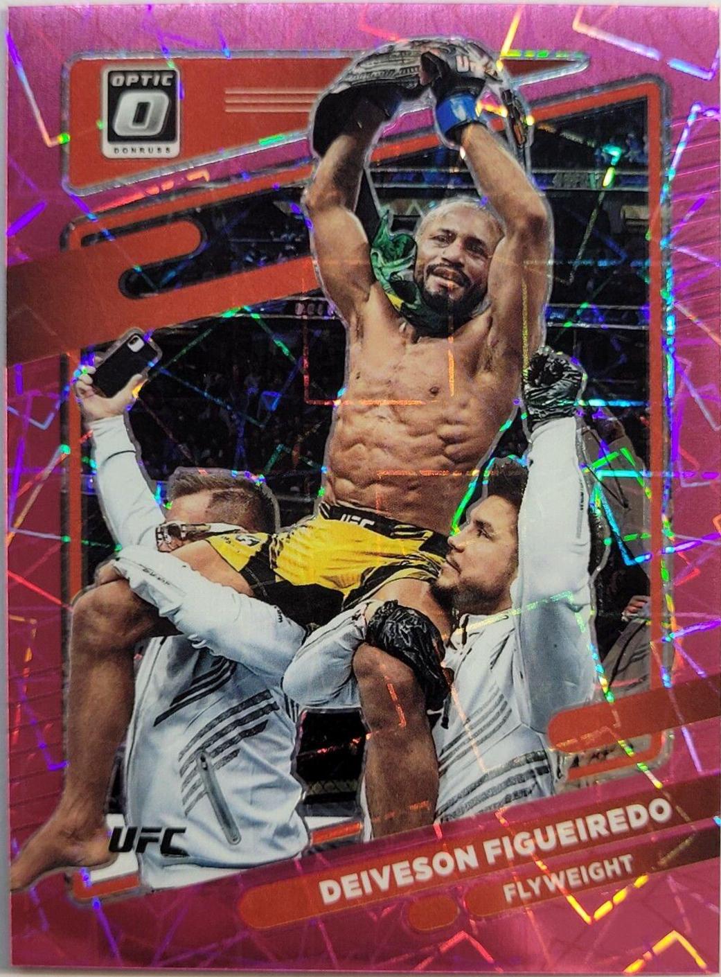 Deiveson Figueiredo 2022 Panini Donruss Optic UFC Base #4 Pink Velocity