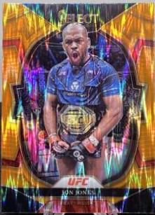 Jon Jones 2023 Panini Select UFC Octagonside #251 Orange Flash