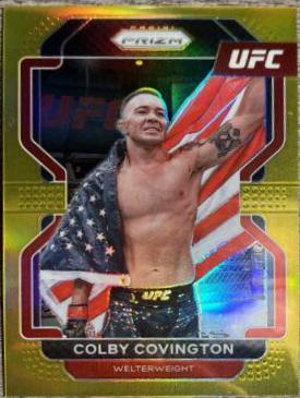 Colby Covington 2022 Panini Prizm UFC Base #121 Gold