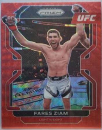 Fares Ziam 2022 Panini Prizm UFC Base #143 Ruby Wave
