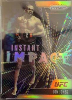 Jon Jones 2021 Panini Prizm UFC Instant Impact #5 Gold