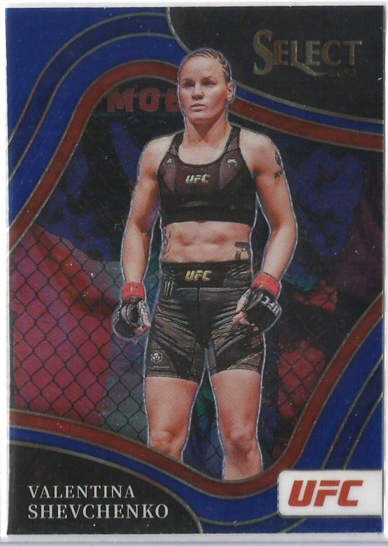 Valentina Shevchenko 2022 Panini Select UFC Octagonside #251 Blue Prizm