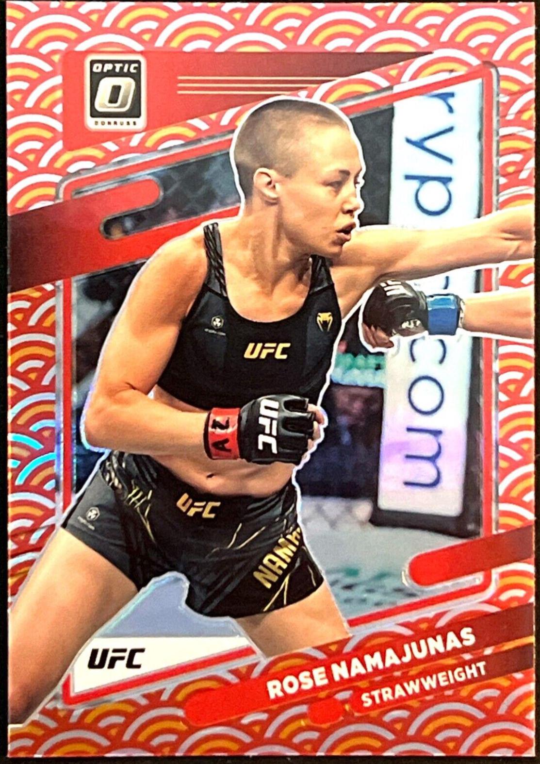 Rose Namajunas 2022 Panini Donruss Optic UFC Base #90 Photon