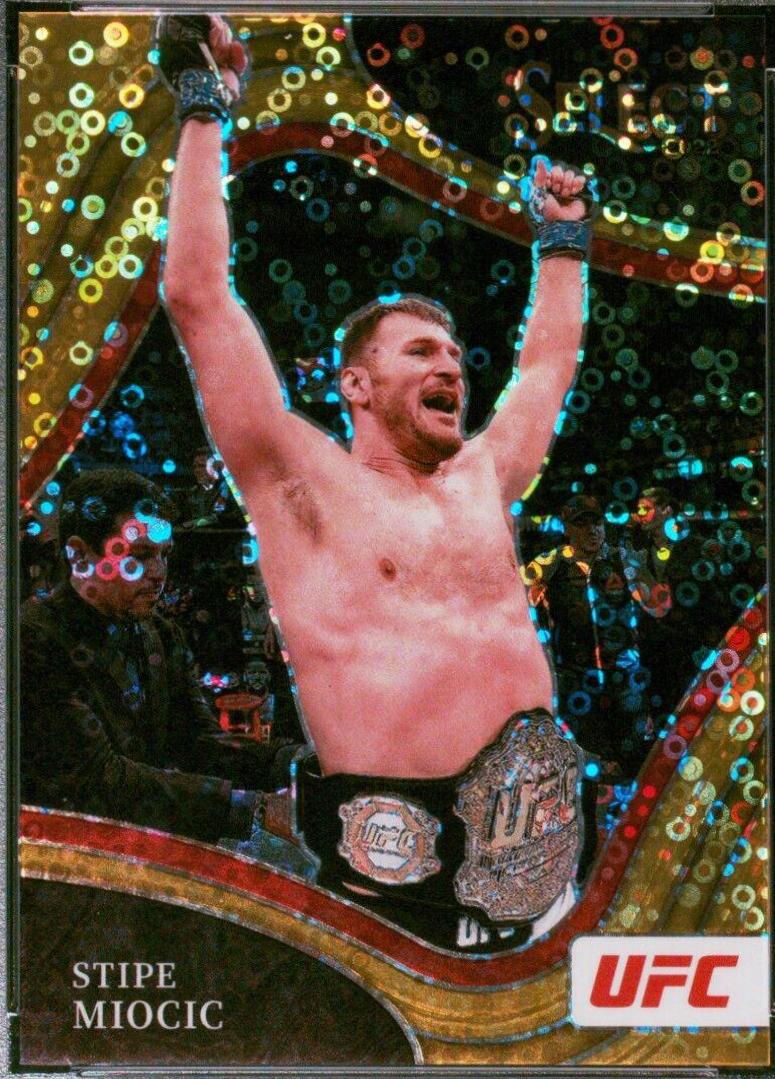 Stipe Miocic 2022 Panini Select UFC Octagonside #289 Gold Disco