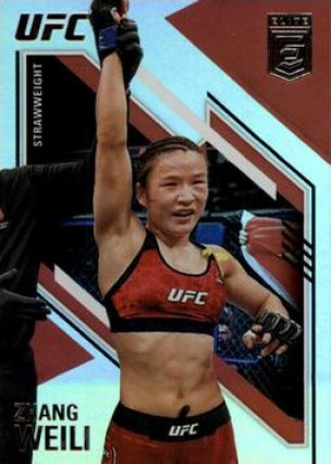 Zhang Weili 2021 Panini Chronicles UFC Base Elite #160 Platinum