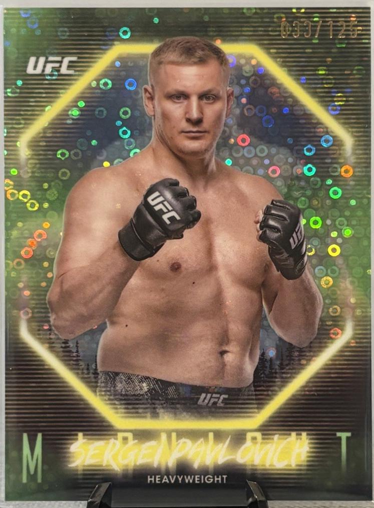 Sergei Pavlovich 2025 Topps Midnight UFC Base #25 Morning