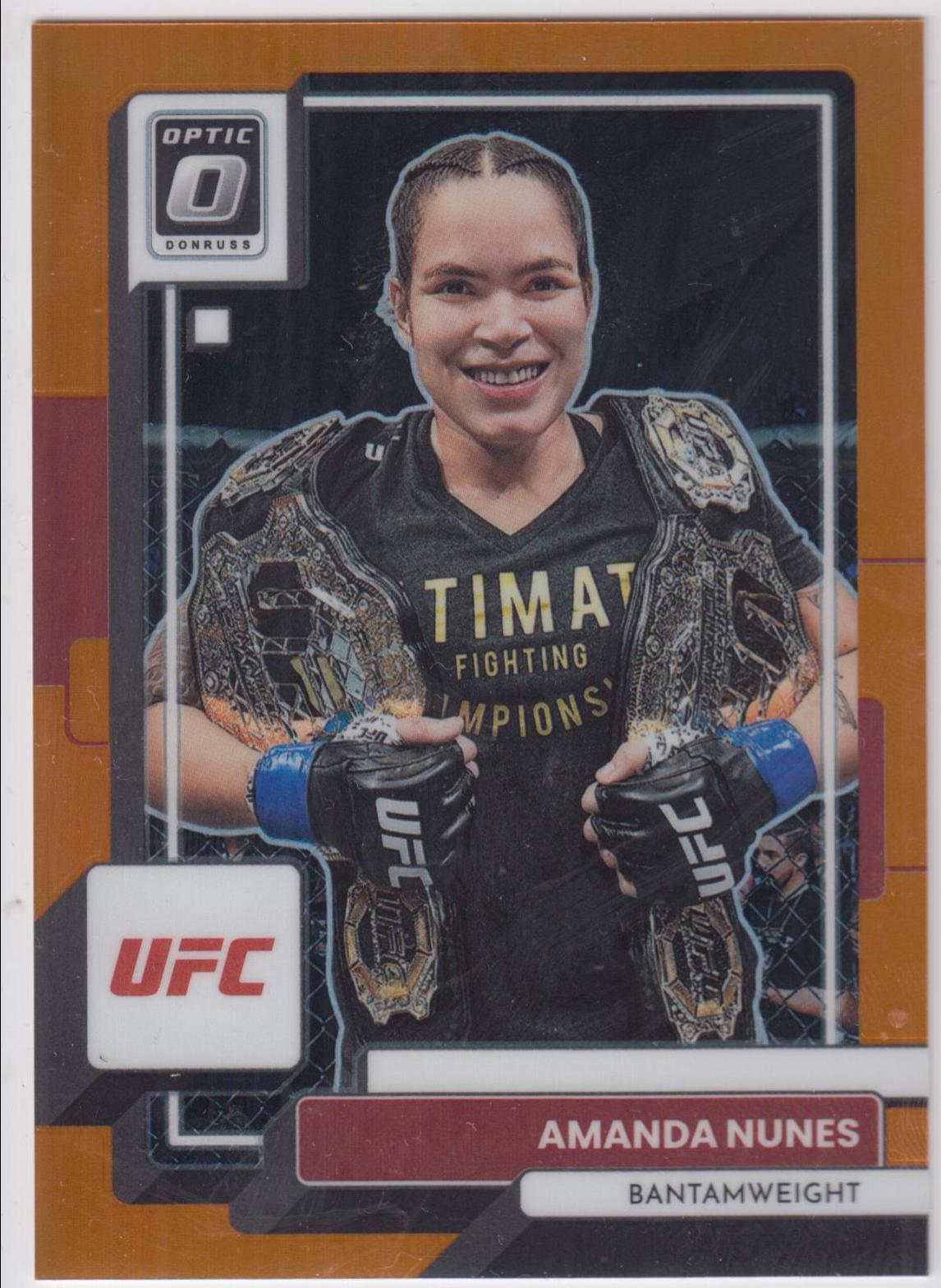 Amanda Nunes 2023 Panini Donruss Optic UFC Base #57 Orange
