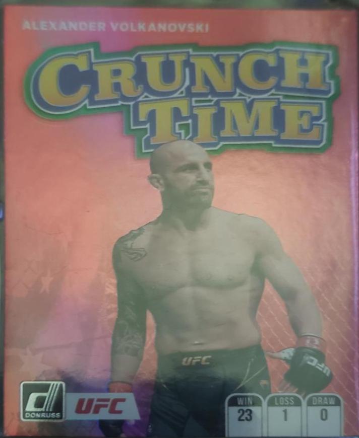 Alexander Volkanovski 2022 Panini Donruss UFC Crunch Time #13 Green