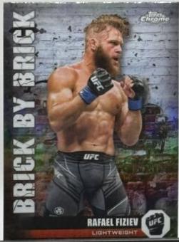 Rafael Fiziev 2024 Topps Chrome UFC Brick by Brick #BYB-3 Refractor