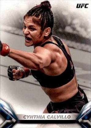 Cynthia Calvillo 2018 Topps UFC Knockout Base #85 Red