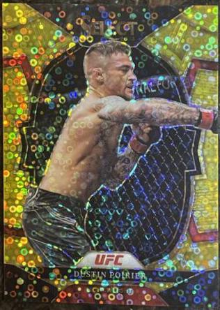 Dustin Poirier 2023 Panini Select UFC Concourse #75 Gold Disco