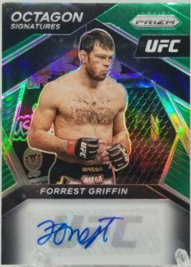 Forrest Griffin 2021 Panini Prizm UFC Octagon Signatures #23 Green