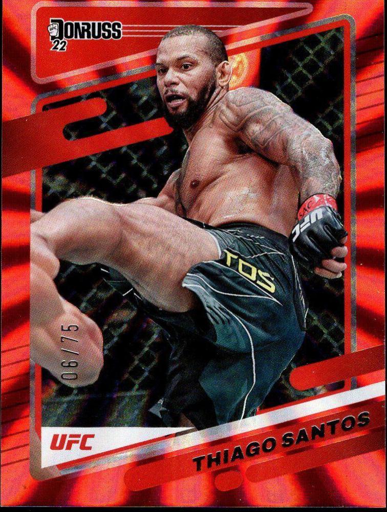 Thiago Santos 2022 Panini Donruss UFC Base #88 Red