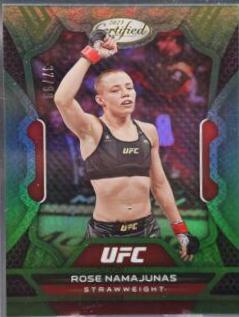 Rose Namajunas 2023 Panini Chronicles UFC Base Certified #234 Green