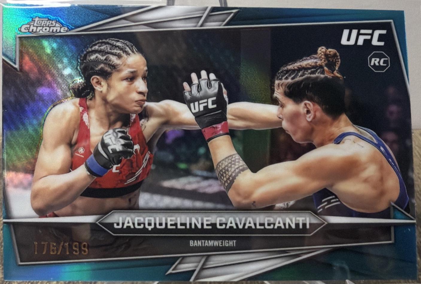Jacqueline Cavalcanti 2026 Topps Chrome UFC Base #37 Teal Refractor