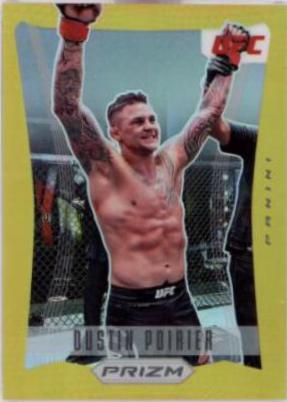 Dustin Poirier 2022 Panini Prizm UFC Prizm Flashback #14 Gold